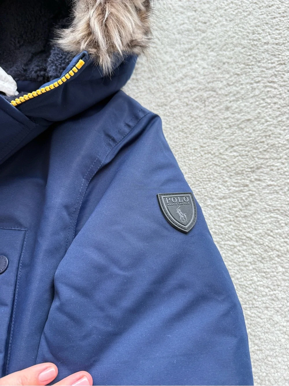 Ralph Lauren Boys' Faux Fur Trim Down Parka